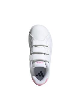 Zapatilla Niña/o adidas Advantage Base Blanca Rosa