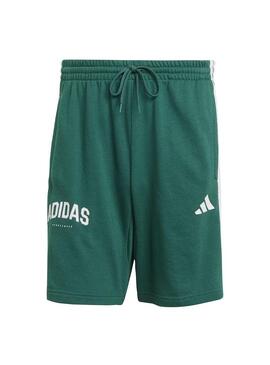 Pantalón corto Hombre adidas s Verde Blanco