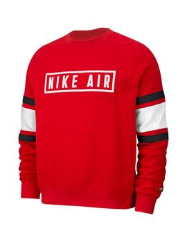 Sudadera Hombre Nike Air Flc Roja