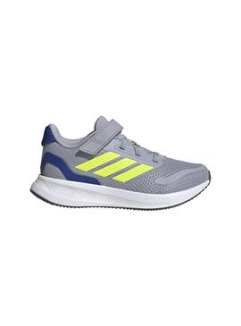 Zapatilla Niño/a adidas Runfalcon 5 Gris Fluor