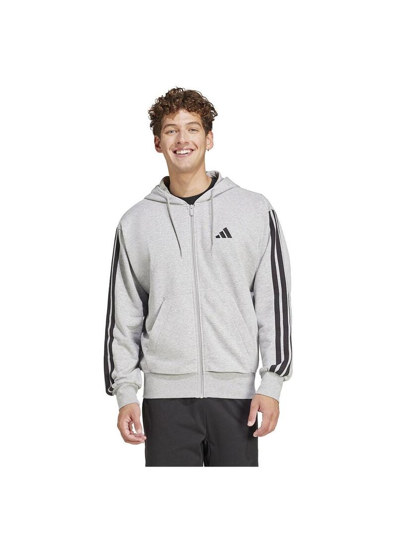 Sudadera Hombre adidas 3S Ft Gris