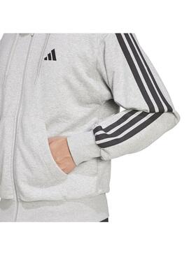 Sudadera Hombre adidas 3S Ft Gris