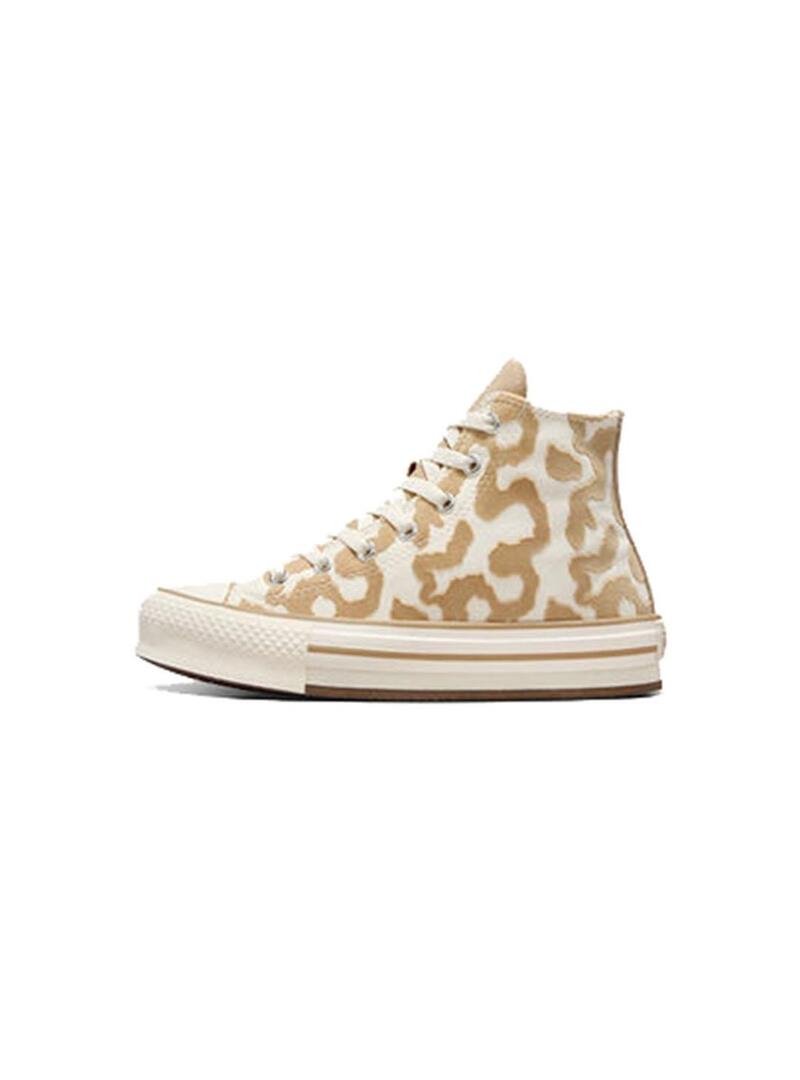 Zapatilla Niña Converse All Star Eva Platafoma Beige