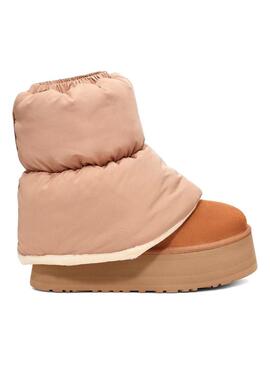 Bota Mujer Ugg Classic Mini Dipper Puffer Chestnut