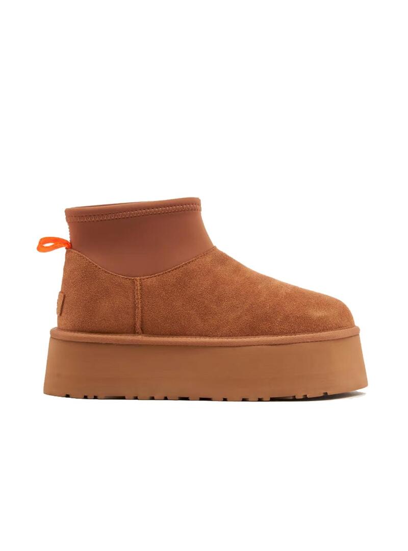 Bota Mujer Ugg Classic Mini Dipper Puffer Chestnut