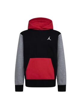 Sudadera Niño/a Jordan Negra Rojo