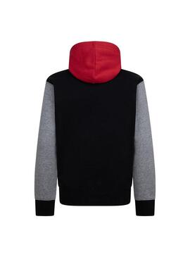 Sudadera Niño/a Jordan Negra Rojo