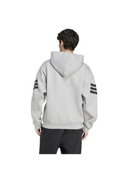 Sudadera Hombre adidas 3S Fz Gris