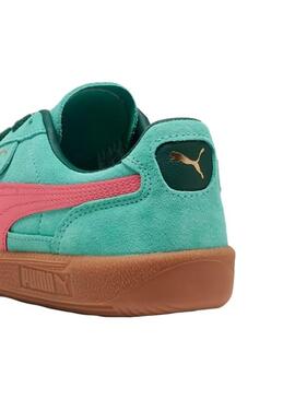 Zapatilla Mujer Puma Palermo Verde Rosa