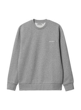 Sudadera Hombre Carhartt WIP Script Gris