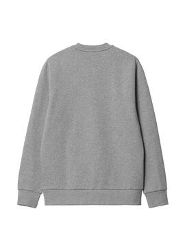 Sudadera Hombre Carhartt WIP Script Gris