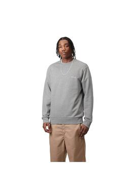 Sudadera Hombre Carhartt WIP Script Gris