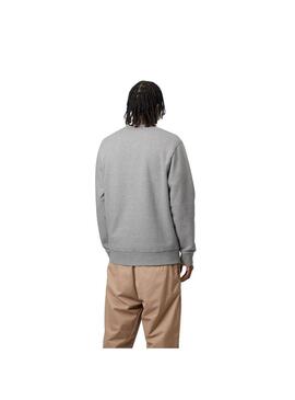 Sudadera Hombre Carhartt WIP Script Gris