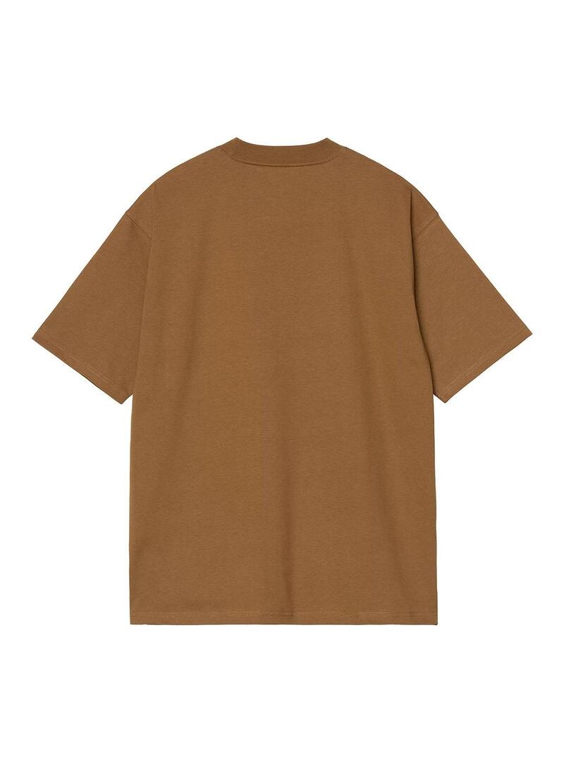 Camiseta Hombre Carhartt WIP Elson Pocket Marron