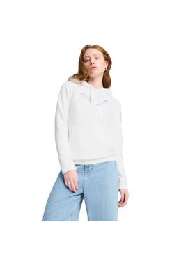 Sudadera Mujer Puma Ess Metallic Blanca