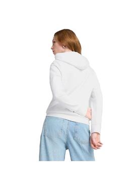 Sudadera Mujer Puma Ess Metallic Blanca