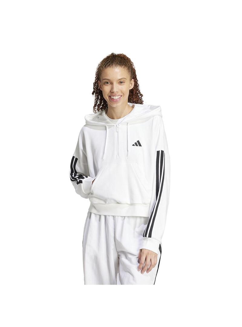 Sudadera Mujer Adidas Essential 3S Blanca