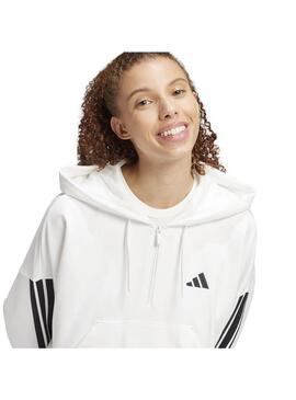 Sudadera Mujer Adidas Essential 3S Blanca