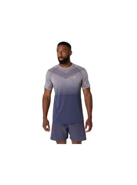 Camiseta Hombre Asics Seamless Violeta