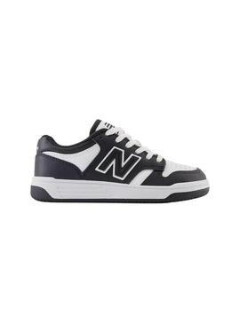 Zapatilla Niño/a New Balance 480BW Negra Blanca