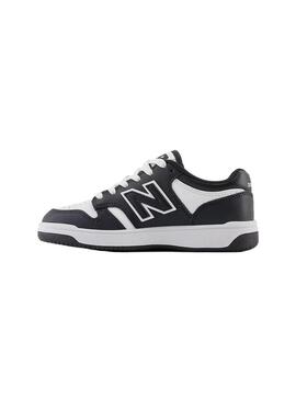 Zapatilla Niño/a New Balance 480BW Negra Blanca