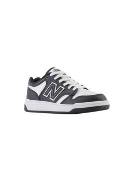 Zapatilla Niño/a New Balance 480BW Negra Blanca