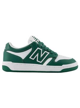 Zapatilla Niño/a New Balance 480GH Verde Blanca