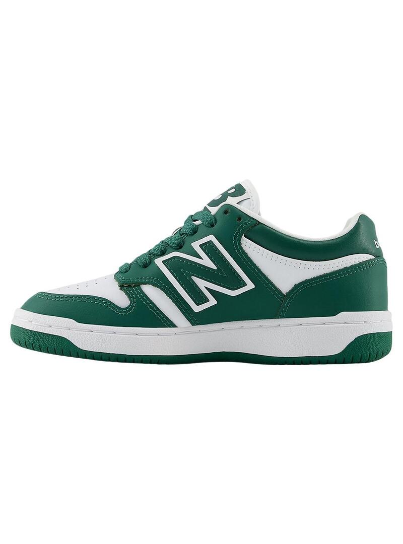 Zapatilla Niño/a New Balance 480GH Verde Blanca