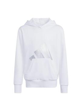 Sudadera Niño/a adidas Jg Glam Hd Blanca