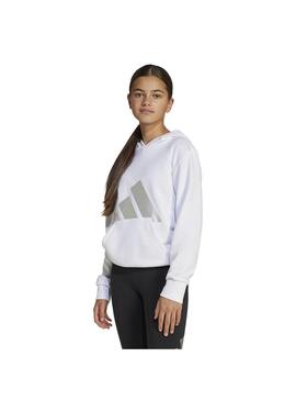 Sudadera Niño/a adidas Jg Glam Hd Blanca