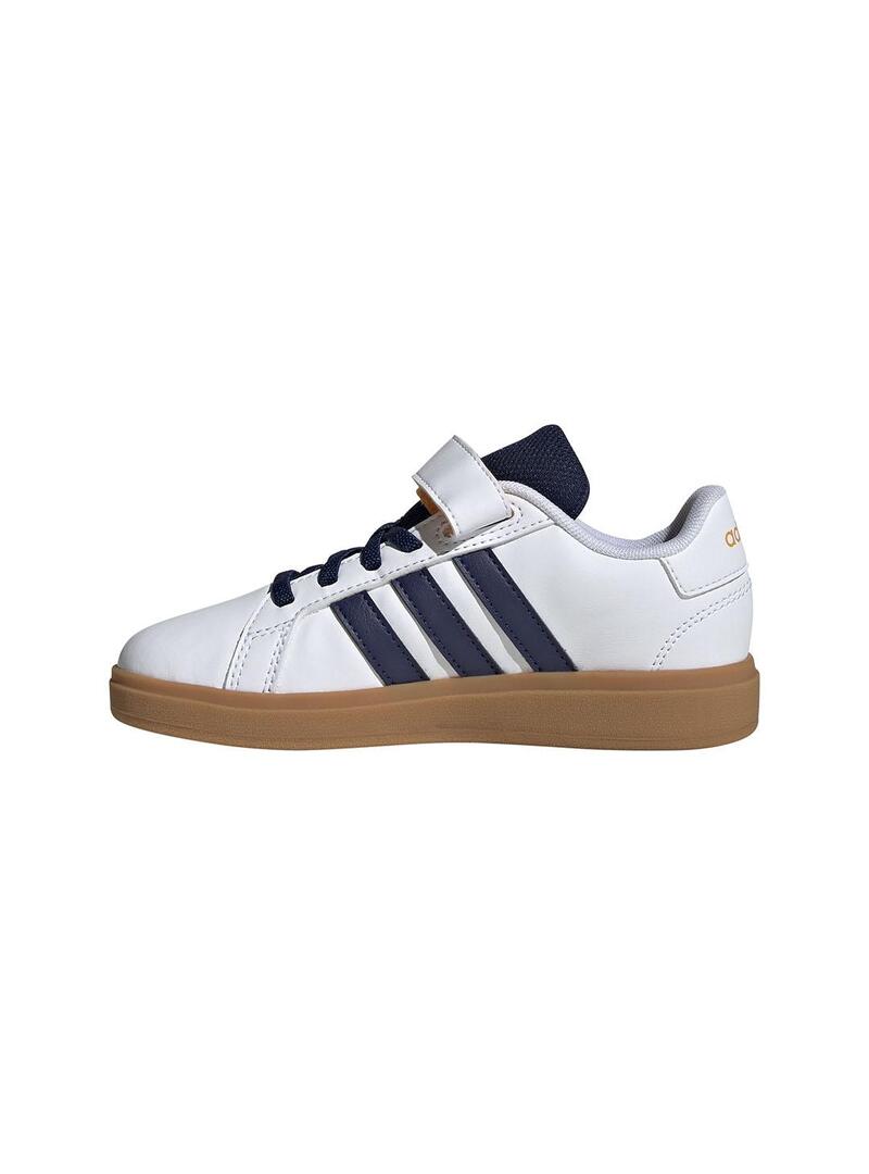 Zapatilla Niño adidas Grand Court 2.0 Blanco Marino