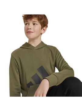 Sudadera Niño adidas Bl Ft Hd  Verde