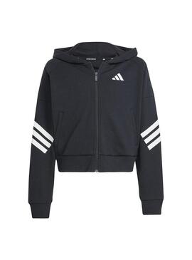 Chaqueta Niña adidas Jg Fi 3S Negro