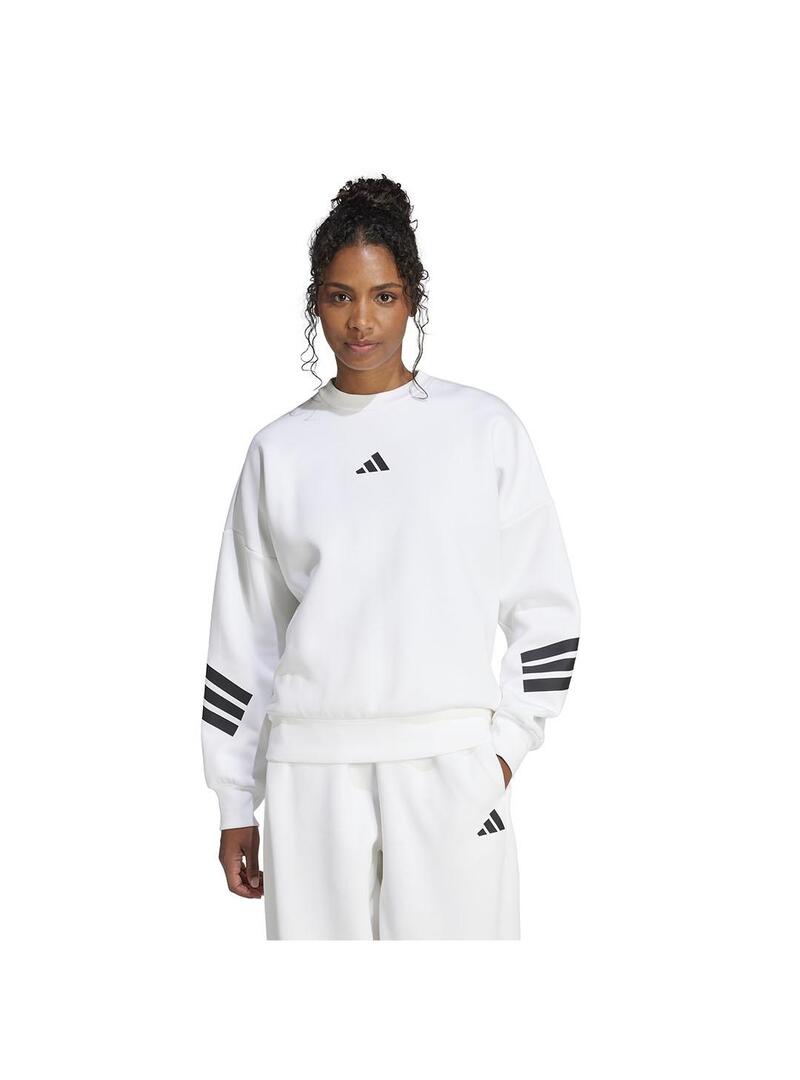 Sudadera Mujer adidas Fi 3S Blanca