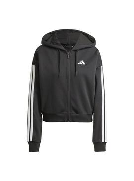 Sudadera Mujer adidas 3S Ft Fz Negra