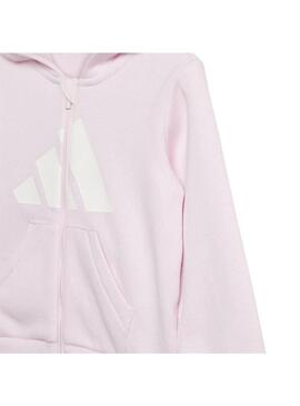 Chandal Niña/o adidas Bl Fz Rosa Gris