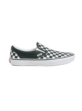 Zapatilla Hombre Vans Slip-On Verde Blanco