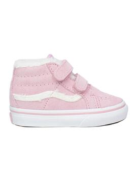 Zapatilla Baby Vans Sk8-mid V Rosa