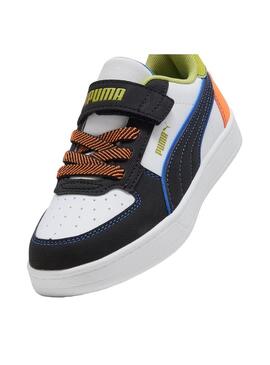 Zapatilla Niño/a Puma Caven Blanca Negra Verde Nar