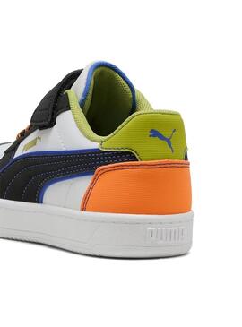 Zapatilla Niño/a Puma Caven Blanca Negra Verde Nar