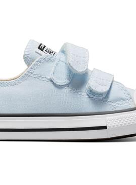 Zapatilla Baby Converse Ctas 2V Celeste