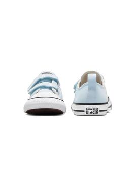 Zapatilla Baby Converse Ctas 2V Celeste