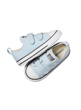 Zapatilla Baby Converse Ctas 2V Celeste