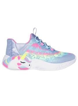 Zapatilla Niña Skechers Unicorn Slip Ins Estrellas