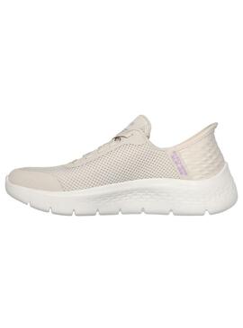 Zapatilla Mujer Skechers Go Walk Flex Beige