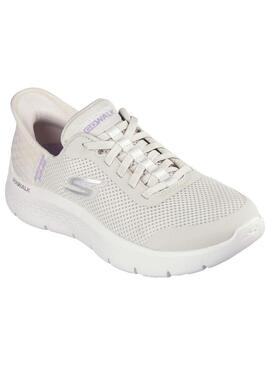 Zapatilla Mujer Skechers Go Walk Flex Beige