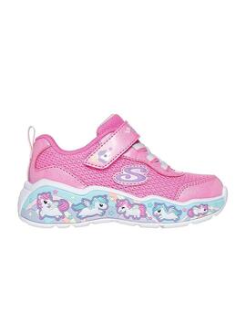 Zapatilla Niña Skechers Rosa Unicornios Suela