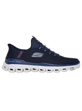 Zapatilla Hombre Skechers Glide Step Marino