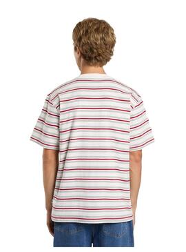 Camiseta Hombre Dickies Lewistown Stripe Blanca Ro