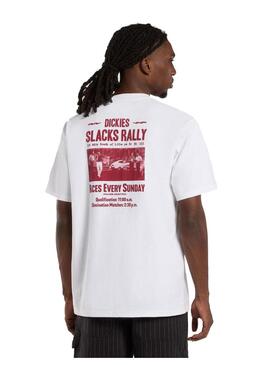 Camiseta Hombre Dickies Slacks Rally SS Blanca